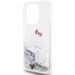Hello Kitty Liquid Glitter Charms Kitty Head case for iPhone 13 Pro Max tok, ezüst