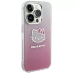 Hello Kitty IML Gradient Electrop Kitty Head case for iPhone 14 Pro tok, rózsaszín