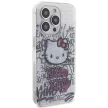 Hello Kitty IML Kitty On Bricks Graffiti case for iPhone 14 Pro tok, fehér