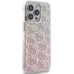 Hello Kitty IML Gradient Electrop Crowded Kitty Head HKHCP15LHCHPEP iPhone 15 Pro 6.1" hátlap, tok, rózsaszín
