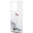 Hello Kitty Liquid Glitter Charms Kitty Head HKHCP15LLIKHET iPhone 15 Pro 6.1" hátlap, tok, ezüst