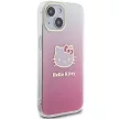Hello Kitty IML Gradient Electrop Kitty Head HKHCP15SHDGKEP iPhone 15 6.1"  hátlap, tok, rózsaszín