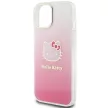 Hello Kitty IML Gradient Electrop Kitty Head HKHCP15SHDGKEP iPhone 15 6.1"  hátlap, tok, rózsaszín
