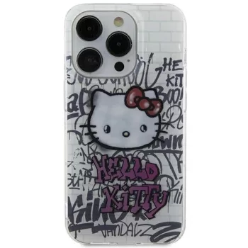   Hello Kitty IML Kitty On Bricks GraffitiHKHCP15SHDGPHT iPhone 15 6.1" hátlap, tok, fehér