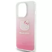 Hello Kitty IML Gradient Electrop Crowded Kitty Head HKHCP15XHDGKEP iPhone 15 Pro Max 6.7" hátlap, tok, rózsaszín