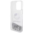 Hello Kitty Liquid Glitter Charms Kitty Head HKHCP15XLIKHET iPhone 15 Pro Max 6.7", hátlap, tok, ezüst
