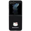 Hello Kitty Metal Logo Kitty Head case Samsung Galaxy Z Flip 5 tok, fekete