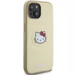Hello Kitty Leather Kitty Head MagSafe HKHMP15SPGHCKD iPhone 15 6.1" hátlap, tok, arany