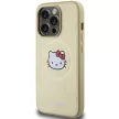 Hello Kitty Leather Kitty Head MagSafe HKHMP15XPGHCKD iPhone 15 Pro Max 6.7"hátlap, tok, arany