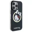 Hello Kitty iPhone 16 Pro Max Magsafe IML Fun bow Magsafe (HKHMP16XHFLBK) MagSafe hátlap, tok, fekete