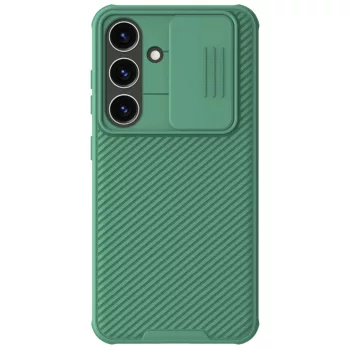   Nillkin CamShield Pro ütésálló hátlap, tok, Samsung Galaxy S24 Plus, zöld