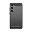Carbon Case Samsung Galaxy S24 Plus hátlap, tok, fekete