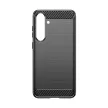 Carbon Case Samsung Galaxy S24 Plus hátlap, tok, fekete
