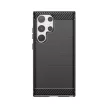 Carbon Case Samsung Galaxy S24 Ultra hátlap, tok, fekete