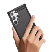 Carbon Case Samsung Galaxy S24 Ultra hátlap, tok, fekete
