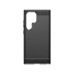 Carbon Case Samsung Galaxy S24 Ultra hátlap, tok, fekete