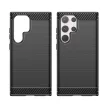 Carbon Case Samsung Galaxy S24 Ultra hátlap, tok, fekete