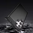 Carbon Case Samsung Galaxy S24 Ultra hátlap, tok, fekete