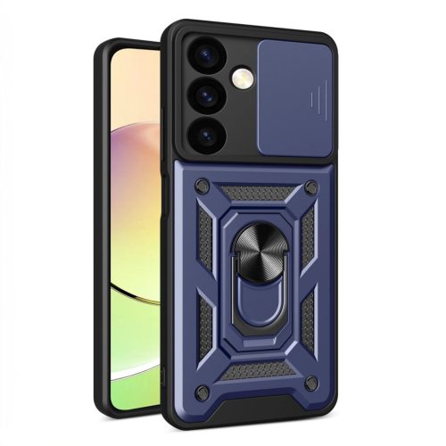 Hybrid Armor Tough Rugged Samsung Galaxy S24 ütésálló hátlap, tok, kék