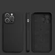 Silicone case hátlap, tok Samsung Galaxy S24 Ultra, fekete
