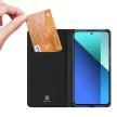 Dux Ducis Skin Pro oldalra nyíló tok fedéllel és kártyafoglalattal Xiaomi Redmi Note 13 4G, fekete