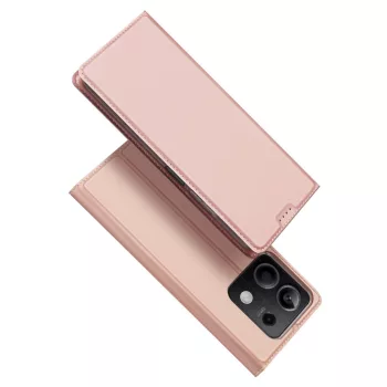   Dux Ducis Skin Pro oldalra nyíló tok Xiaomi Redmi Note 13 5G, rózsaszín