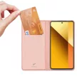 Dux Ducis Skin Pro oldalra nyíló tok Xiaomi Redmi Note 13 5G, rózsaszín
