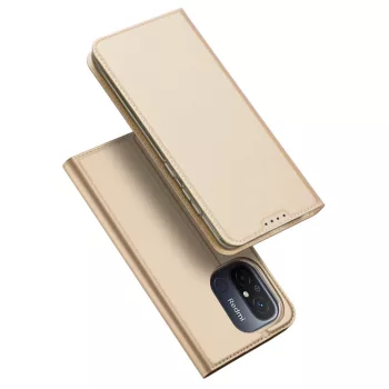   Dux Ducis Skin Pro oldalra nyíló tok Xiaomi Redmi 11A/Poco C55/Redmi 12C, arany