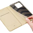 Dux Ducis Skin Pro Case Xiaomi 13 Flip Card Wallet Stand oldalra nyíló tok, arany stand