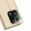Dux Ducis Skin Pro Case Xiaomi 13 Pro Flip Card Wallet Stand oldalra nyíló tok, arany