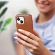 Dux Ducis Naples iPhone 14 Plus tok bőr MagSafe tok, barna
