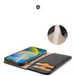 Dux Ducis Hivo bőr Flip Cover eredeti bőr oldalra nyíló tok kártyatartóval iPhone 14 Plus, fekete