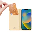Dux Ducis Skin Pro oldalra nyíló tok iPhone 14 Plus, arany