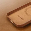 Dux Ducis Grit bőr tok iPhone 14 Plus Elegáns műbőr borítás (MagSafe), barna
