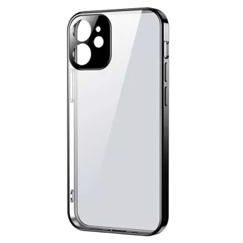   Joyroom New Beauty Series Ultra Slim tok galvanizált kerettel iPhone 12 Pro, fekete
