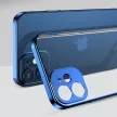 Joyroom New Beauty Series Ultra Slim tok galvanizált kerettel iPhone 12 Pro, sötétkék