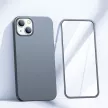 Joyroom 360 Teljes tok elülső és hátsó tok, iPhone 13 + edzett üvegfólia képernyővédő, szürke