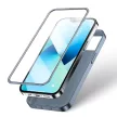 Joyroom 360 Teljes tok elülső és hátsó tok, iPhone 13 + edzett üvegfólia képernyővédő, szürke