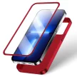 Joyroom 360 Full Case elülső és hátsó borítás iPhone 13 Pro Max + edzett üvegfólia képernyővédő, piros