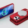 Joyroom 360 Full Case elülső és hátsó borítás iPhone 13 Pro Max + edzett üvegfólia képernyővédő, piros