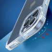 Joyroom Defender sorozatú tok iPhone 13 Pro robusztus tok kampókkal, átlátszó