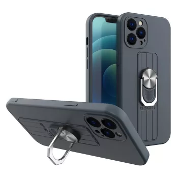   Ring Silicone Finger Grip Xiaomi Redmi Note 10/Redmi Note 10S hátlap, tok, sötétkék