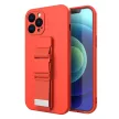 Rope Airbag Lanyard hátlap, tok Xiaomi Redmi Note 10/Redmi Note 10S, piros