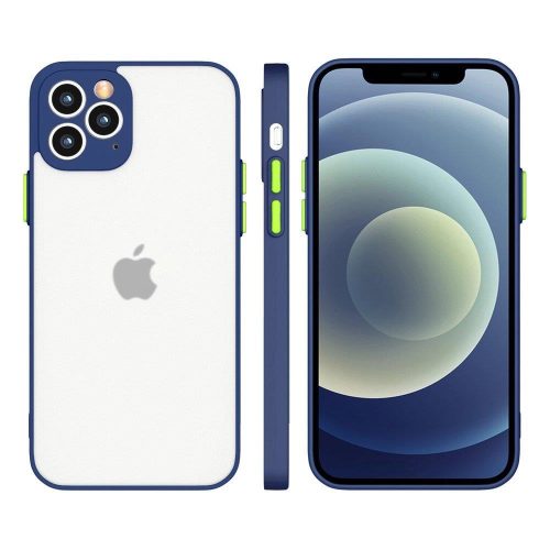 Milky Case silicone flexible translucent Case Samsung Galaxy S21+ 5G (S21 Plus 5G), sötétkék tok, kék