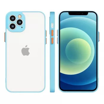   Milky Case silicone flexible translucent Case Samsung Galaxy S21+ 5G (S21 Plus 5G) tok, kék