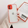 Milky Case silicone flexible translucent Case Samsung Galaxy S21 Ultra 5G tok, piros