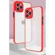 Milky Case silicone flexible translucent Case Samsung Galaxy S21 Ultra 5G tok, piros