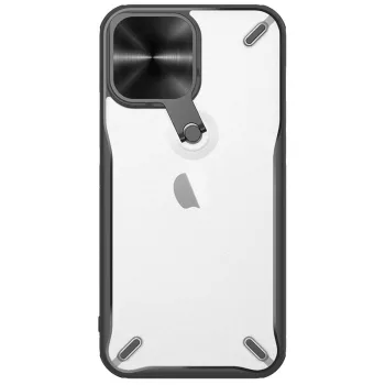   Nillkin Cyclops Case ütésálló tok kamerafedéllel és összecsukható állvánnyal iPhone 13 Pro, fekete