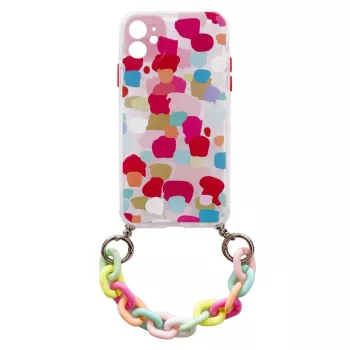   Color Chain Case gel flexible elastic case tok lánccal Xiaomi Redmi Note 10/Redmi Note 10S, színes