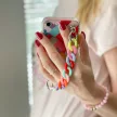 Color Chain Case gel flexible elastic case tok lánccal Xiaomi Redmi Note 10/Redmi Note 10S, színes